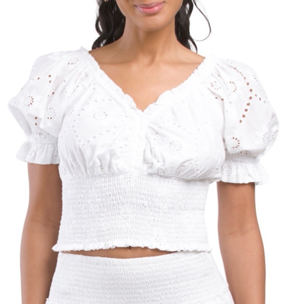 NWT - Jennifer and Grace- eyelet top